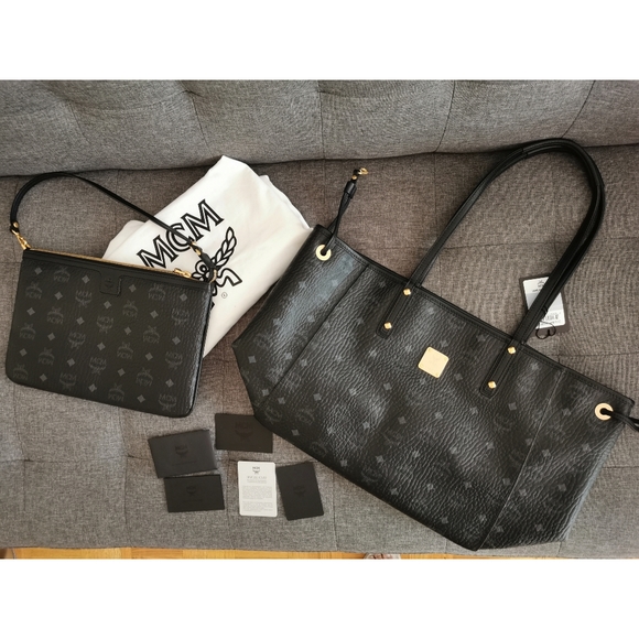 MCM Handbags - SOLD NWT MCM Signature Liz Reversible Tote Limited